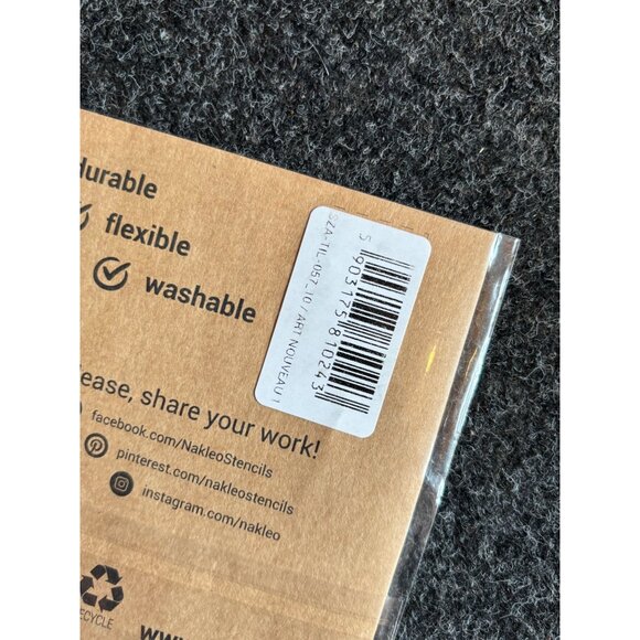 Nakleo Tile Collection Stencil Durable Flexible & Washable Perfect For Craftin - Picture 4 of 4